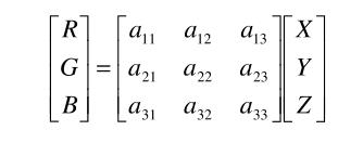 色度系统转换公式1