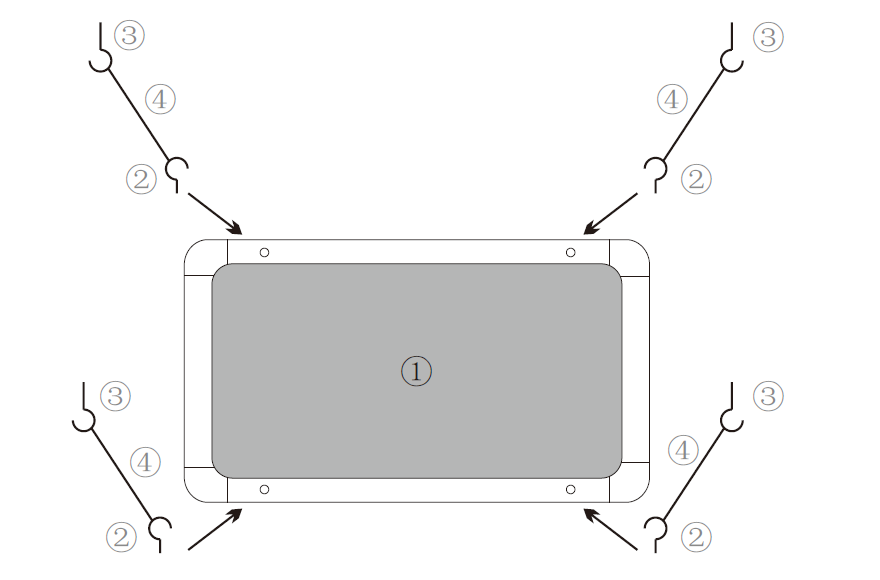 悬挂式对色灯箱结构示意图